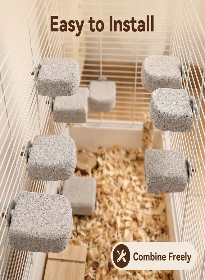 Fruobeyla Lava Ledge 3 Pack, Hamster Platform & Chew Toy, Small Animal Cage Accessories for Chinchilla Toys, Guinea Pig, Rat, Gerbil, Hamster Cage Accessories - Image 2