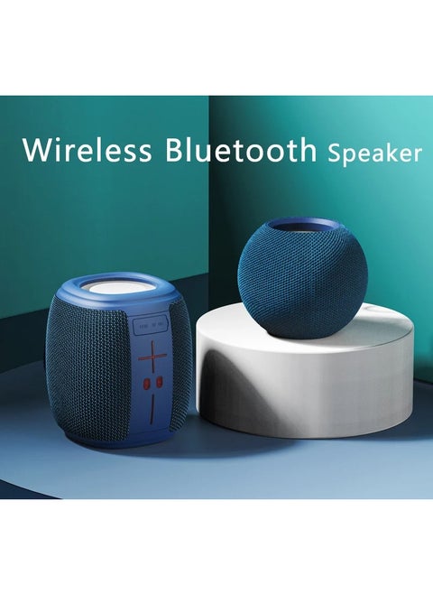 Roller Nitro 1 Blue IPX5 Waterproof Speaker Compatible With Bluetooth And True Wireless RGB Lights Built In Microphone 10W