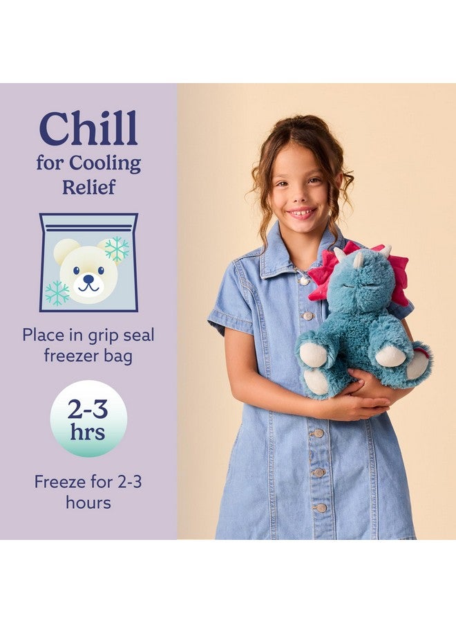 warmies Microwavable & Weighted Stuffed Animals, Triceratops - Heated Stuffed Animal Plushie for Warmth & Comfort - Cute Soft Plush Toys for Adults & Children (Boys, Girls, Babies & Toddlers) - Image 5