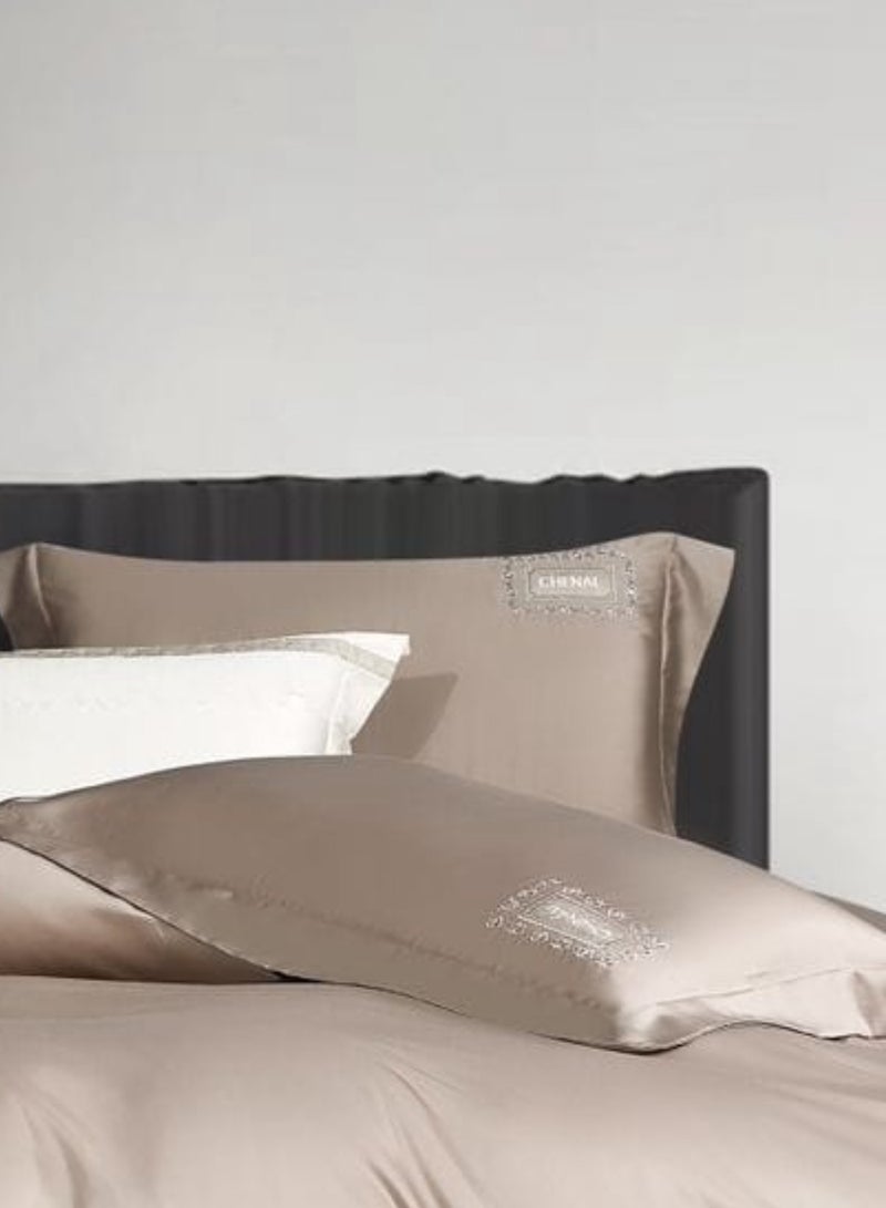 Duoduo home Light Luxury Tencel duvet cover set  , high quality, king size ,4pcs set with duvet cover 220*240cm and bedsheet and pillow cases new model  - Image 2