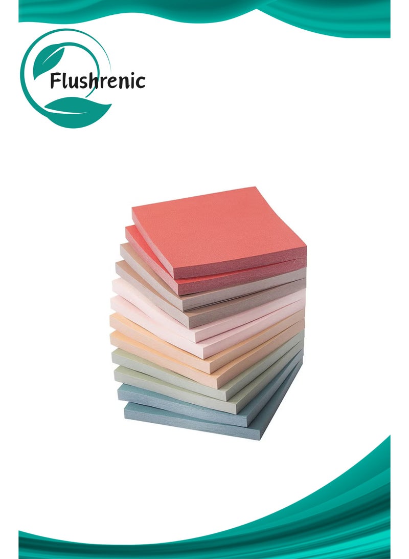 فلوشرينيك 720 قطعة من الملاحظات اللاصقة,  ملاحظات لاصقة 3 × 3 بوصة,  دفاتر ملاحظات ذاتية اللصق بألوان عتيقة,  مثالية للإكسسوارات المكتبية المدرسية المكتبية المنزلية - ألوان عتيقة - Image 1