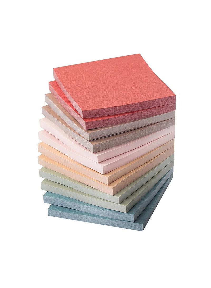 Generic 720 Pcs Sticky Notes, post it notes 3x3 in, Vintage Colors Self-Stick Note Pads, Perfect for Office School Home Desk Accessories - Vintage Colors  - Image 1