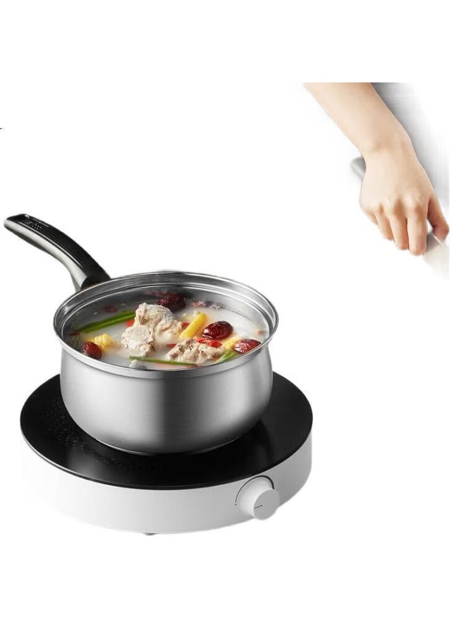 COOKER KING Chuidahuang 304 Stainless Steel Milk Pot 16Cm With Steamer, Baby Food Pot, Soup Pot, Infant Milk Cooking Pot - Image 3