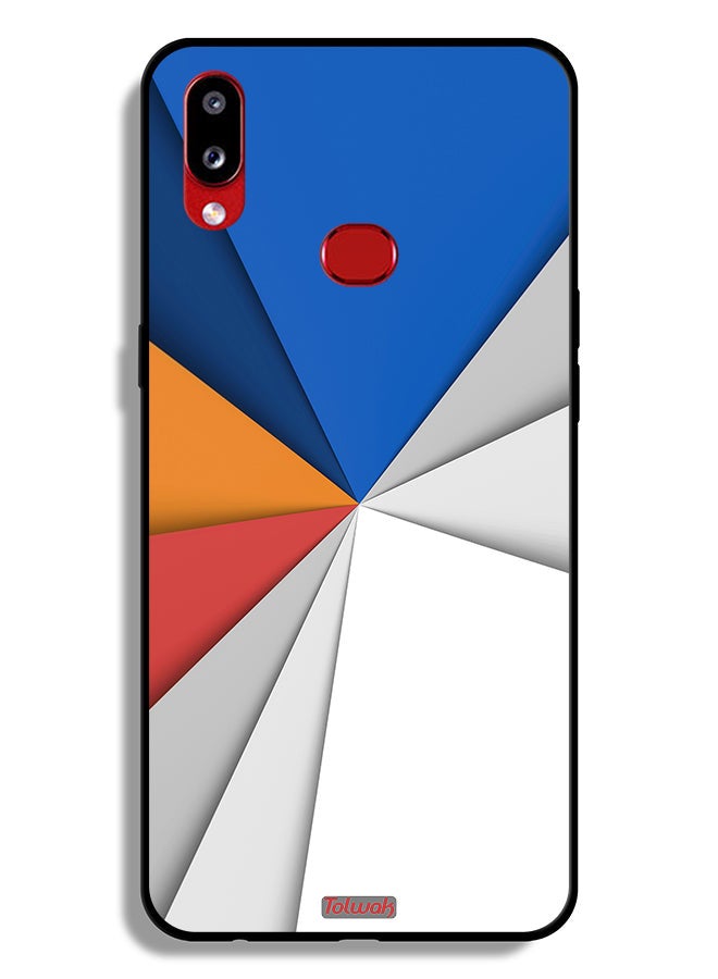 Tolwak Samsung Galaxy A10s Protective Case Cover Material Matches Abstract Art - Image 1