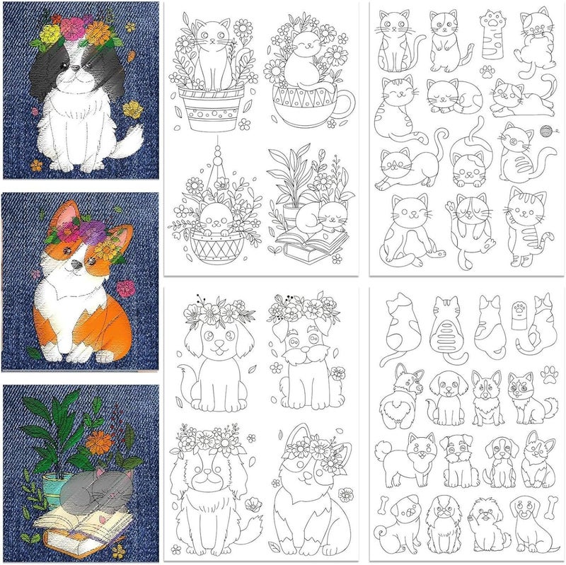 4Pcs Water Soluble Embroidery Stabilizer Paper Adhesive Transfer Water Soluble Stabilizer for Art Craft Dissolvable - Image 2