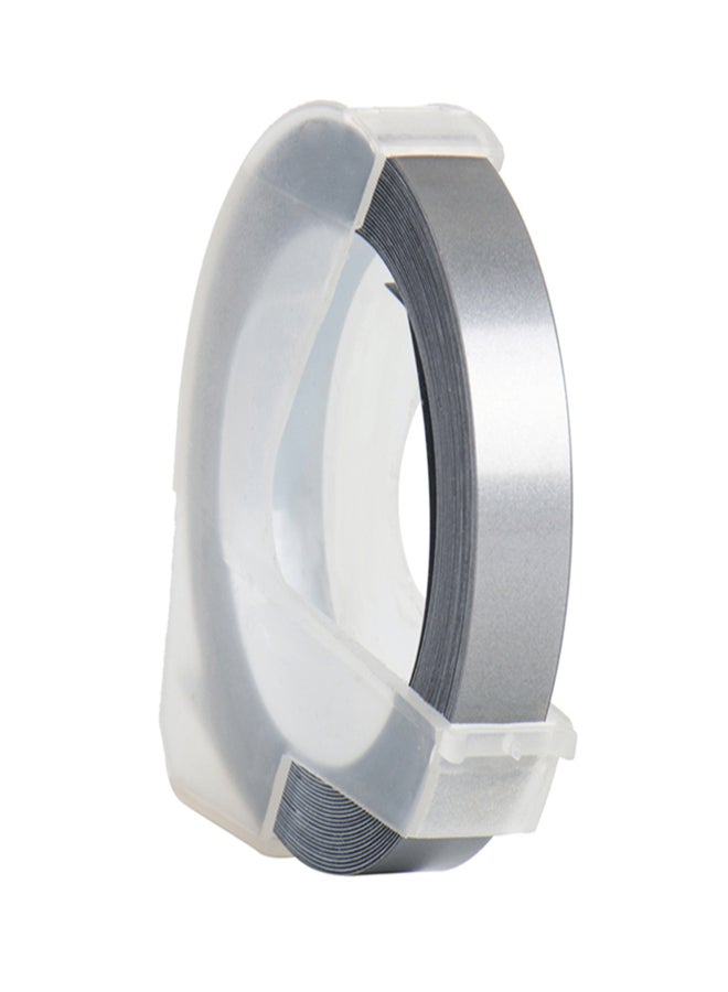 3D Plastic Embossing Label Tape Refill for DYMO 12965 1610 Label Maker with 3/8 Inch * 9.8 feet, 1 Roll Silver - Image 2