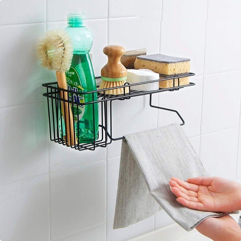 Dayish SelfAdhesive Metal Bathroom Corner Rack Storage Shelves Bathroom Storage Rack Corner Bathroom Corner Shelf Organizer Storage Bathroom ShelfShelves Corner - Image 2