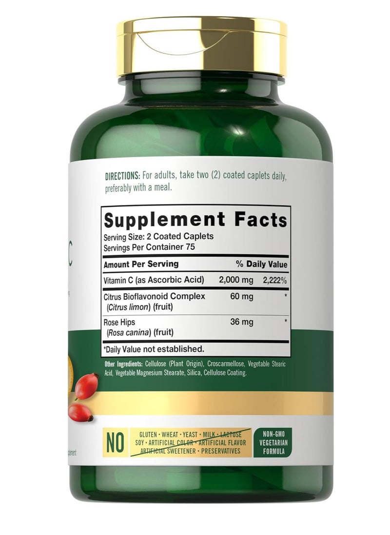 CARLYLE Vitamin C 2000m, 150 Caplets  - Image 2