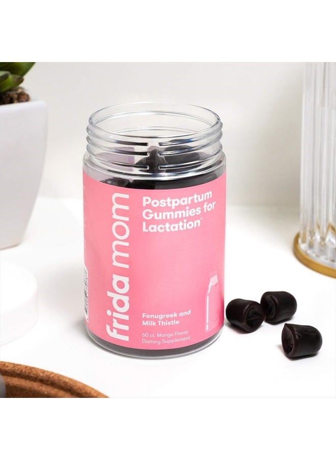 Frida Postpartum Gummies for Lactation| Chewable Supplement Made with Fenugreek + Milk Thistle to Increase Milk Supply| 60 Count  - Image 5