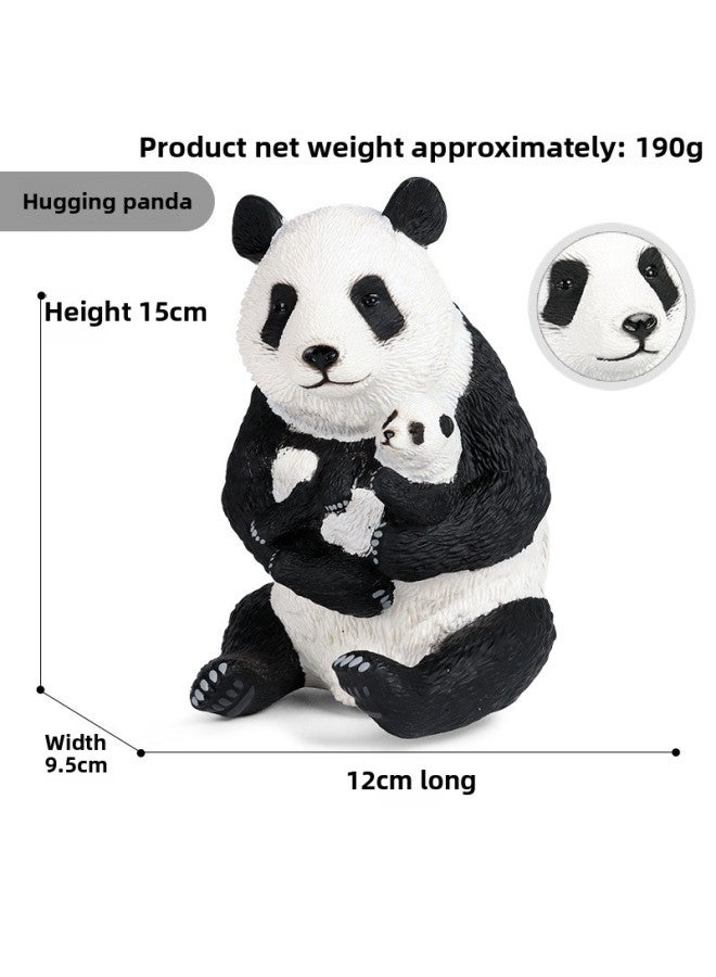 Children Soft Glue Wild Animal Model Giant Panda Elephant Sow Cow Crocodile Polar Bear Hippopotamus Rhino Toy