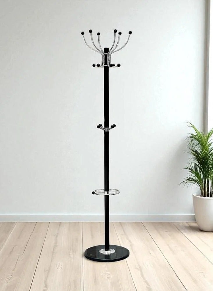 إستلو علاقة ملابس بقاعدة رخامية – تصميم معدني أنيق وثابت - Image 1