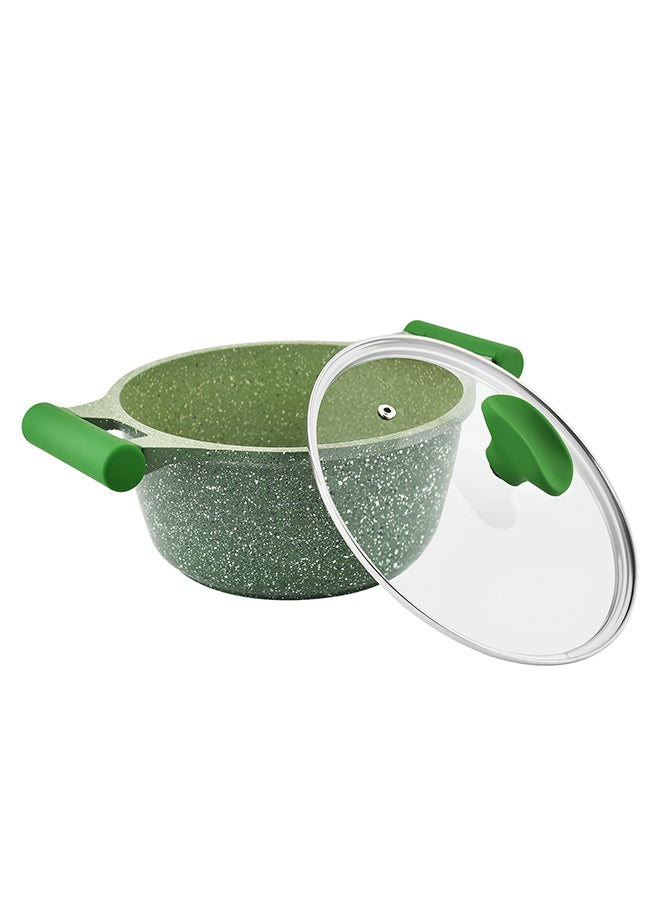 Prestige 7-Piece Granite Non-Stick Aluminium Essentials Cookware Set Green - Image 3