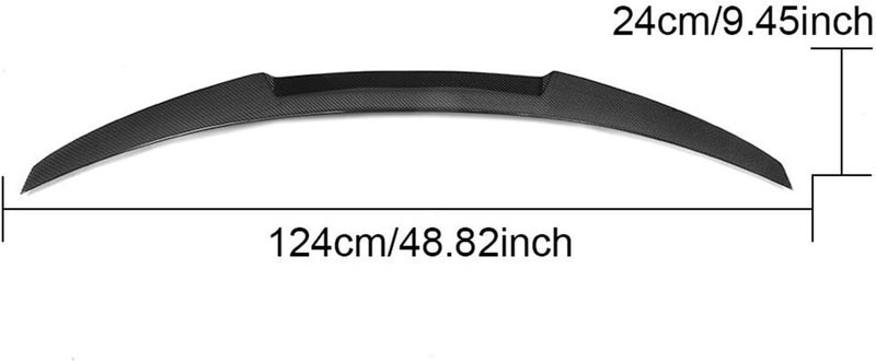 QASULER Carbon Fiber Rear Spoiler for BMW F30 F35 F80 - Image 2