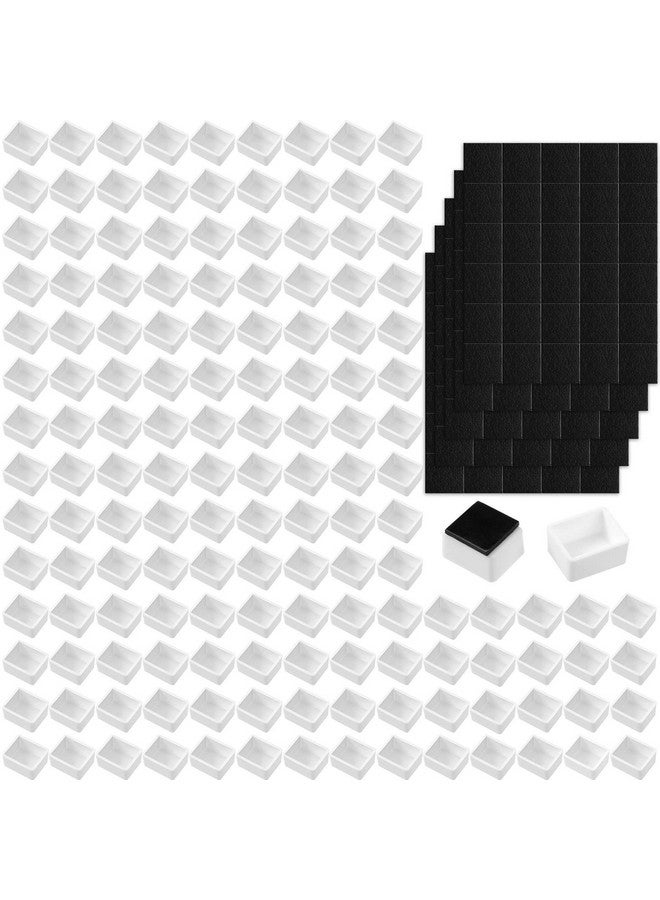 كويكاي 150 قطعة نصف مقالي ألوان مائية فارغة مع 150 قطعة شريط مغناطيسي أبيض من البلاستيك طلاء نصف مقالي فنان نصف مقالي ألوان مائية مناسبة للزيوت المائية أو الأكريليك لوحة طلاء القصدير للسفر رسم فني - Image 1