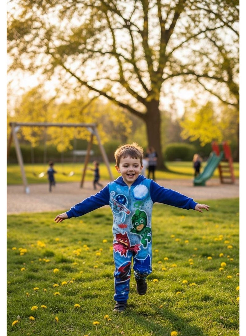 PJMASKS PJ MASKS Boys pajamas micro fleece kids' overall nightwear   by Kids TV - Image 4