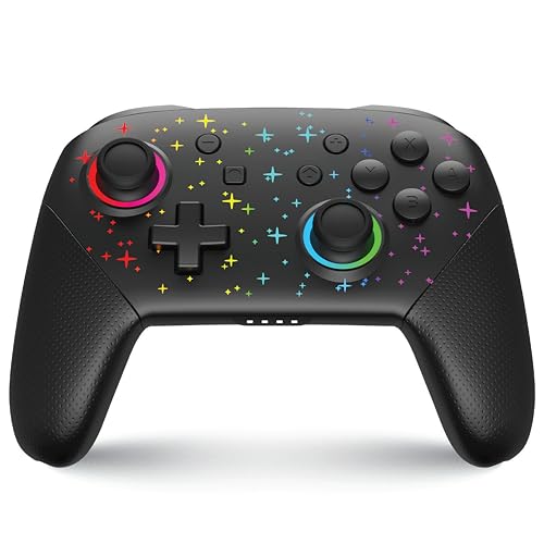 NITHO COSMOS Wireless Controller for PC, Windows, Switch, iOS, Android, Gaming Gamepad with Dynamic RGB Lights | 6-Axis Motion Sensor | Programmable Turbo | Dual Vibration | Lightweight - Image 1
