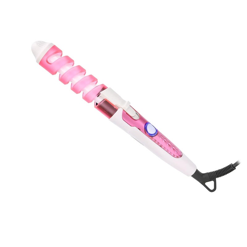klarako Hair Waver,Electric Hair Curling Wand Spiral Hair Curler Hair Crimper Curling Iron Hairstyling Tool Home Curling Iron 110\u2011240V gift for Women Girl party (pink) Pink - Image 1