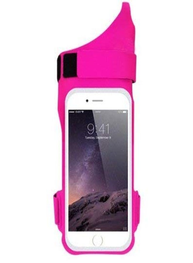 JERN Universal 4-6" Waterproof Running Riding Armband Bag Sports Thumb Arm Wrist Band (Pink) - Image 1