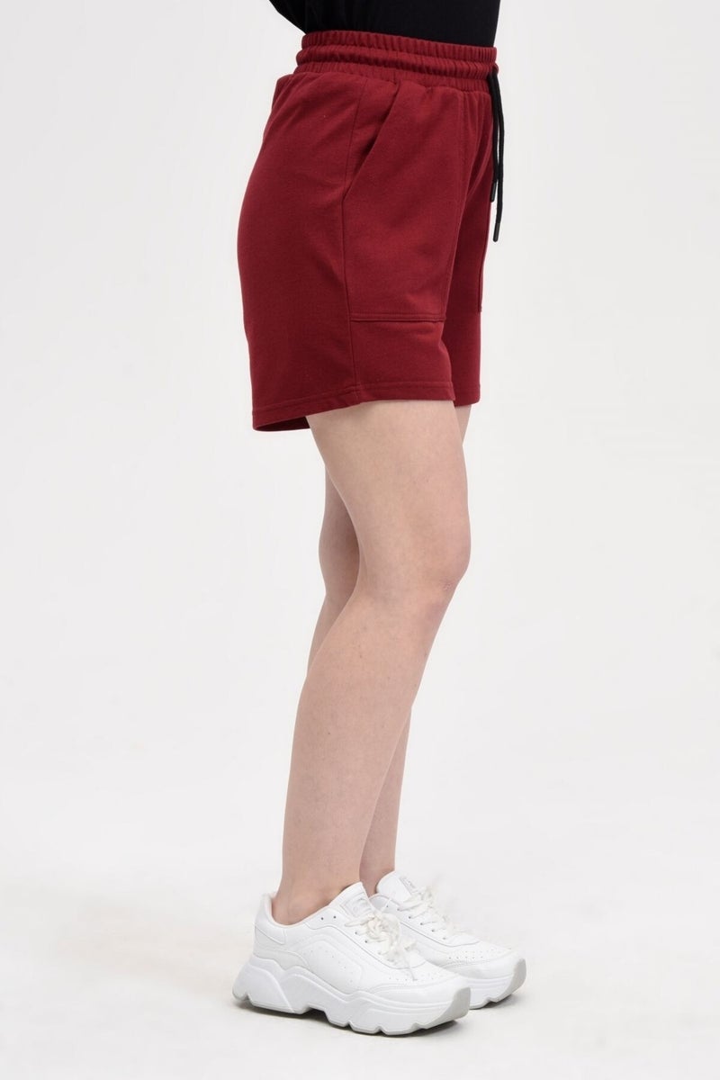 Defy's Women's Shorts Claret Red - Xxl  - Image 3