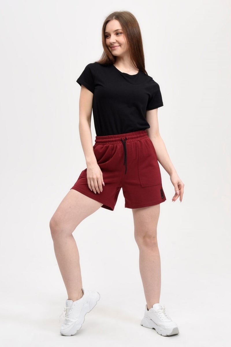 Defy's Women's Shorts Claret Red - Xxl  - Image 4