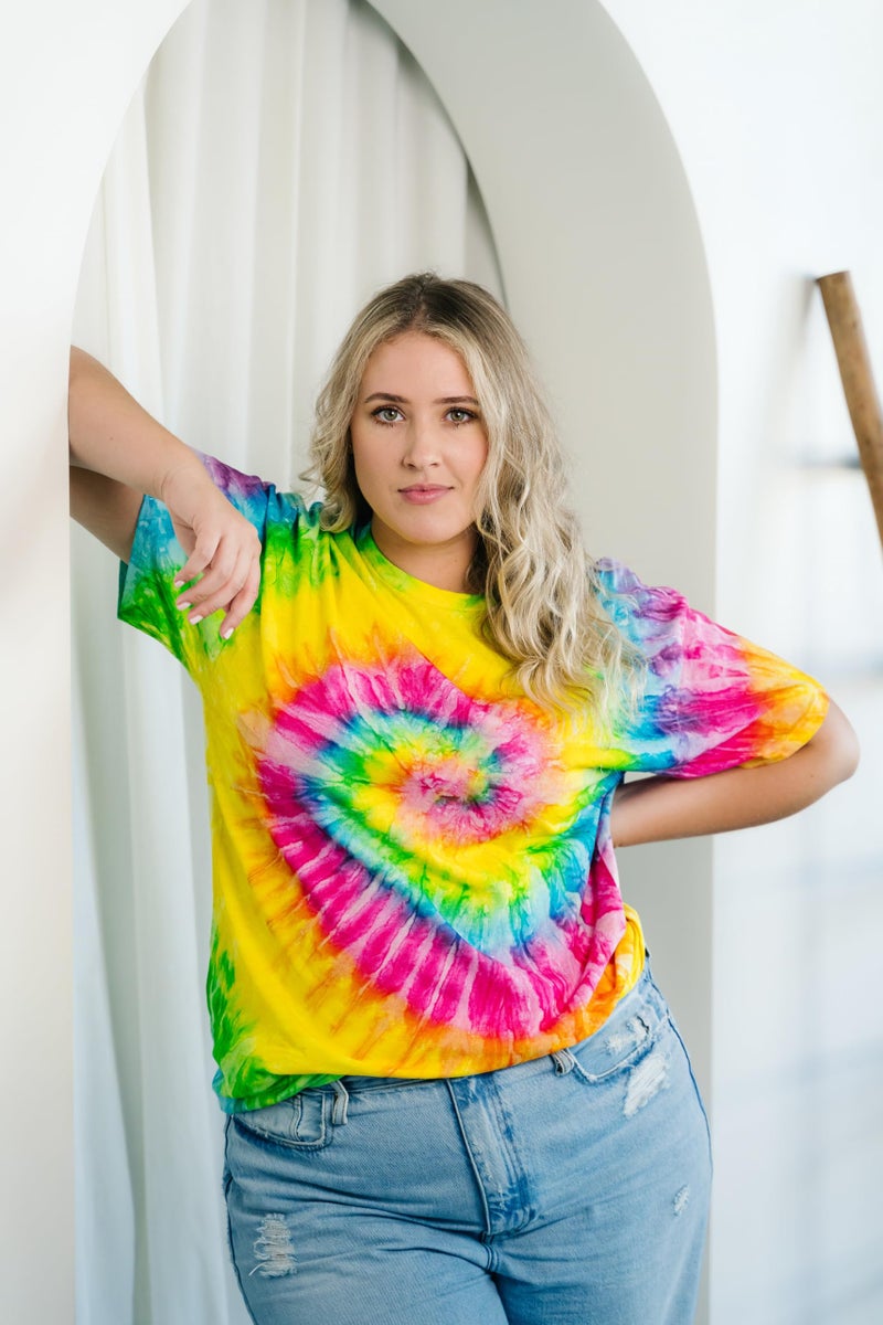 Colortone 100% Cotton Pigment Tie Dye T-Shirt for Women and Men, 2X-Large, Saturn - Image 5