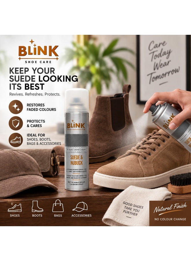 BLINK Suede & Nubuck Color Restore Spray – Neutral/Natural | Revives Faded Suede & Nubuck Leather - Image 5