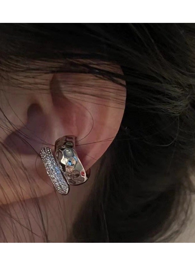 Goolsky Double-Layer Metal Ear Cuff for Women – No Piercing Clip-On Earring, Elegant Minimalist Statement Ear Clip Jewelry - Image 1