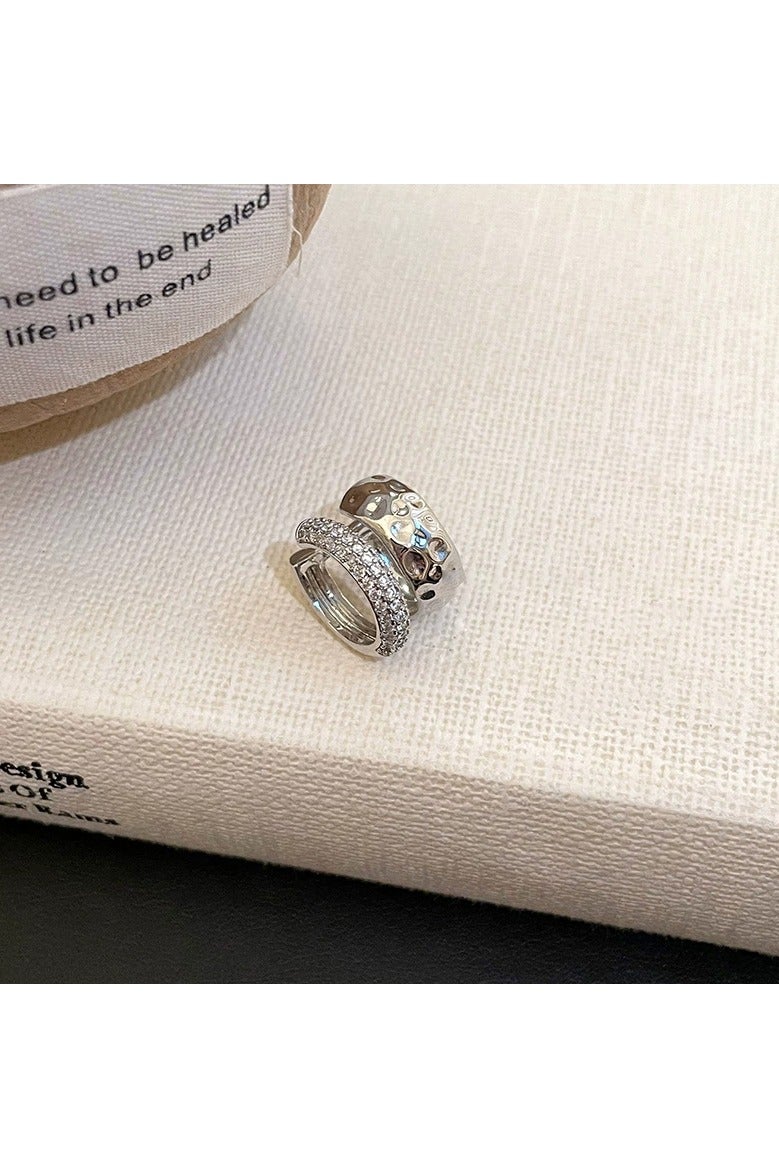 Goolsky Double-Layer Metal Ear Cuff for Women – No Piercing Clip-On Earring, Elegant Minimalist Statement Ear Clip Jewelry - Image 3