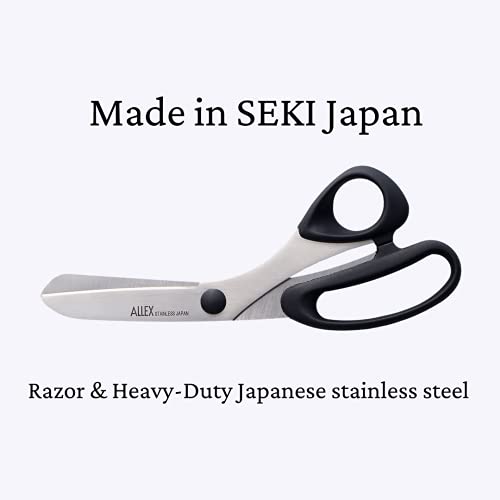 ALLEX\アレックス ALLEX Cardboard Scissors Heavy Duty 8" Japanese Stainless Steel Blade, Large Craft Scissors for Corrugated Cardboard, Cardstock, Chipboard, Made in JAPAN - Image 2