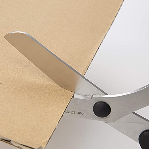 ALLEX\アレックス ALLEX Cardboard Scissors Heavy Duty 8" Japanese Stainless Steel Blade, Large Craft Scissors for Corrugated Cardboard, Cardstock, Chipboard, Made in JAPAN - Image 4