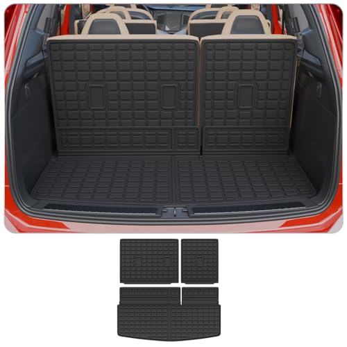 Thinzyou Cargo Mat Compatible with 2018-2024 Ford Expedition Lincoln Navigator (Not for Max or L Models) Cargo Liner Trunk Liner 2023 Expedition 7&8 Seats Accessories (Trunk Mat+Backrest Mats) - Image 1