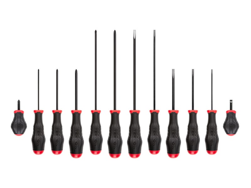 TEKTON HighTorque Black Oxide Blade Screwdriver Set 12Piece 0 2 1814 in DRV41240 Made in USA