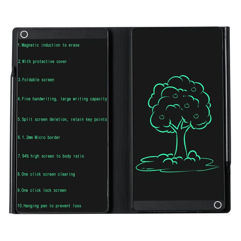 6.5 Inch Black Foldable LCD Writing Pad With One Click Erase Function - Image 3