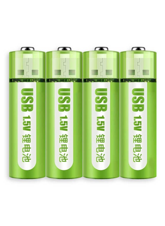 4 Pcs USB AA battery 1.2V 1800 Mah Rechargeable Battery Constant Voltage Output and Rapid Charging Capability LED Charging Indicator Light  - Image 5