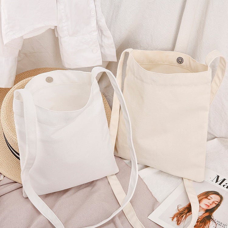 Custom Cotton Canvas Tote Bag with Logo - Image 2