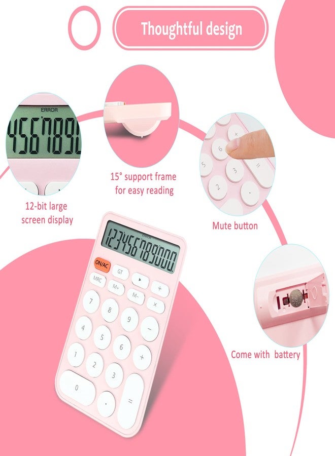 VEWINGL Standard Calculator, 12 Digit Large Display Desktop Calculator with Big Buttons for Office, School, Home & Business - Image 2