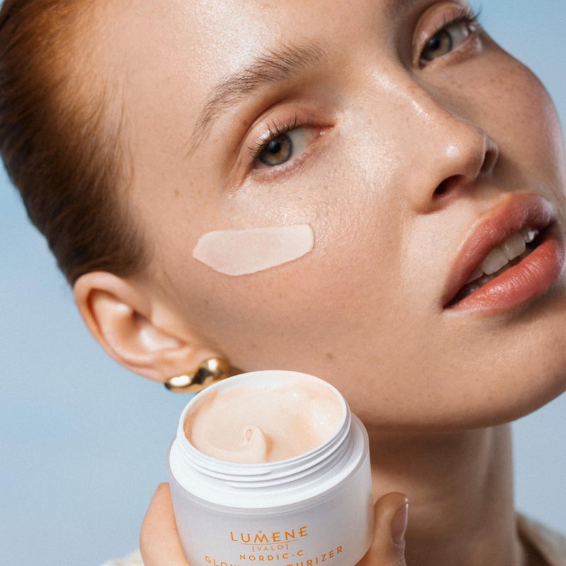 Lumene Nordic-C [Valo] Glow Moisturizer - Radiance Boosting Facial Moisturizer for Dry Skin - Enriched with Hyaluronic Acid & Vitamin C to Visibly Brighten + Plump Skin - 100% Vegan Skin Care (50 ml) - Image 3