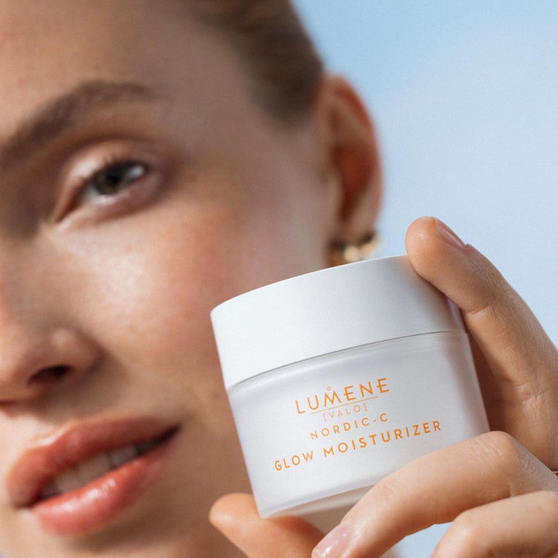 Lumene Nordic-C [Valo] Glow Moisturizer - Radiance Boosting Facial Moisturizer for Dry Skin - Enriched with Hyaluronic Acid & Vitamin C to Visibly Brighten + Plump Skin - 100% Vegan Skin Care (50 ml) - Image 5