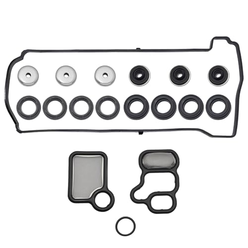 Sorello Engine Cylinder Valve Cover Gasket Set Compatible with Acura CSX RDX RSX TSX for Honda Accord Civic CR-V Element - Replace VS50614R ES73071 - Image 1