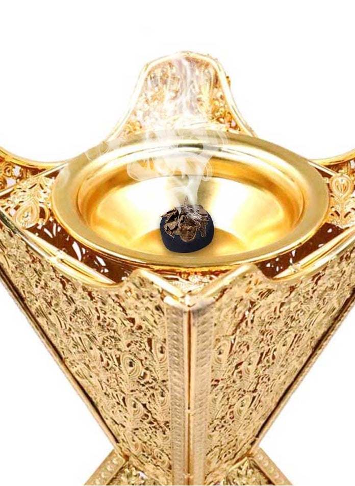 Bakhoor BoSidin Big size Luxurious Bakhoor Burner 28cm Tall Censer Incense Mabkhara for Halls, Houses, and Mosque  - Image 2