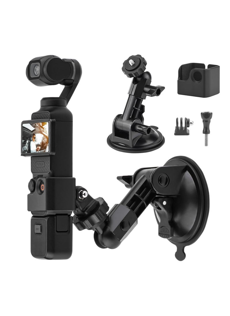 CMGTYYD Suction Cup Mount for DJI Osmo Pocket 3，Action Camera Car Windshield Suction Cup Mount Window Vehicle Boat Camera Suction Cup Bracket Holder for DJI Osmo Pocket 3 Accessories  - Image 1