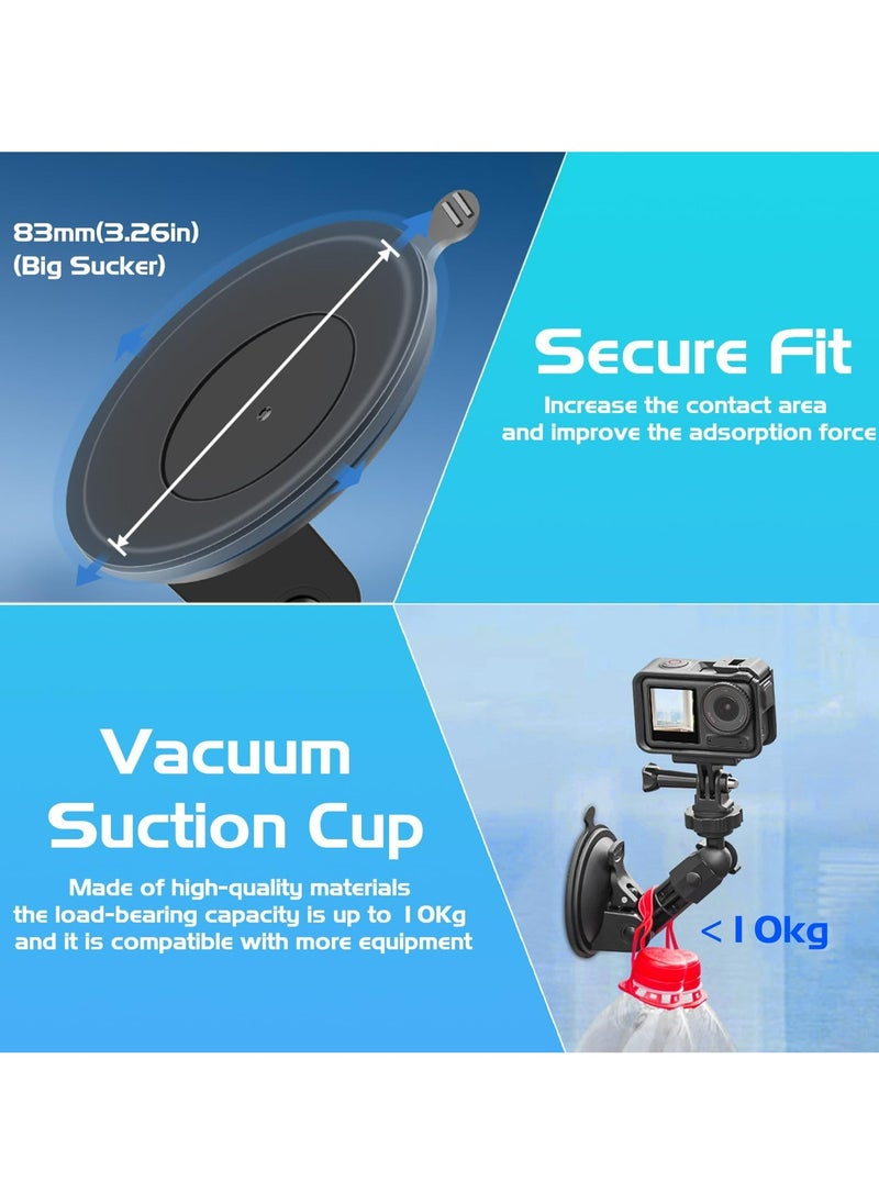 CMGTYYD Suction Cup Mount for DJI Osmo Pocket 3，Action Camera Car Windshield Suction Cup Mount Window Vehicle Boat Camera Suction Cup Bracket Holder for DJI Osmo Pocket 3 Accessories  - Image 2
