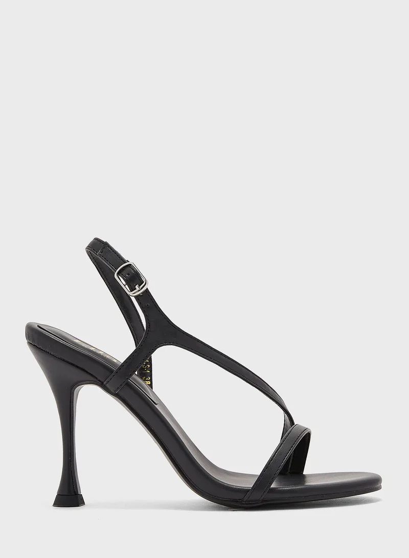 ELLA Round Toe Asymetric Sandal