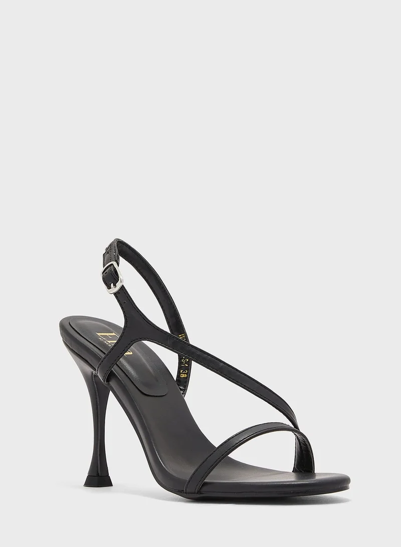 ELLA Round Toe Asymetric Sandal