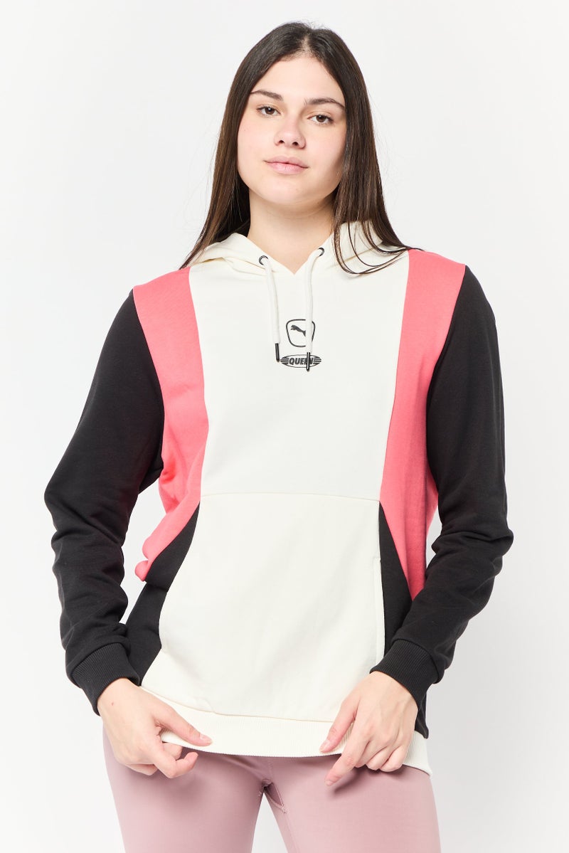 PUMA Women Sportswear Fit Long Sleeve Outdoor Hoodies, Warm White  - Image 1