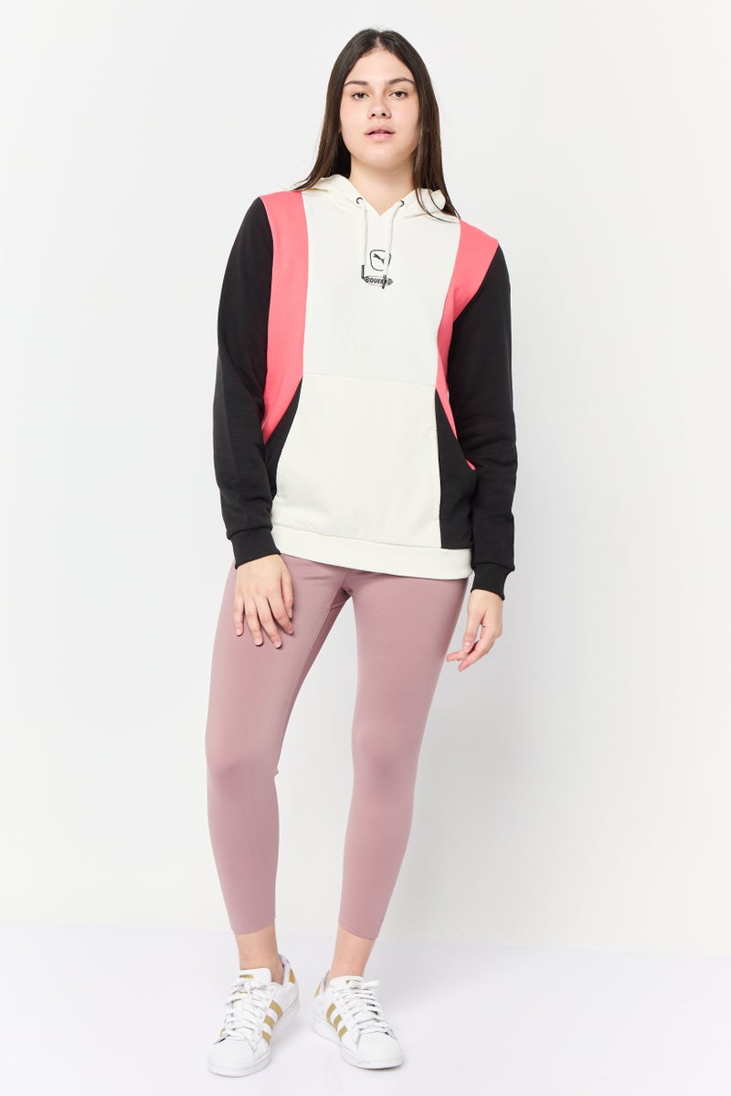 PUMA Women Sportswear Fit Long Sleeve Outdoor Hoodies, Warm White  - Image 2