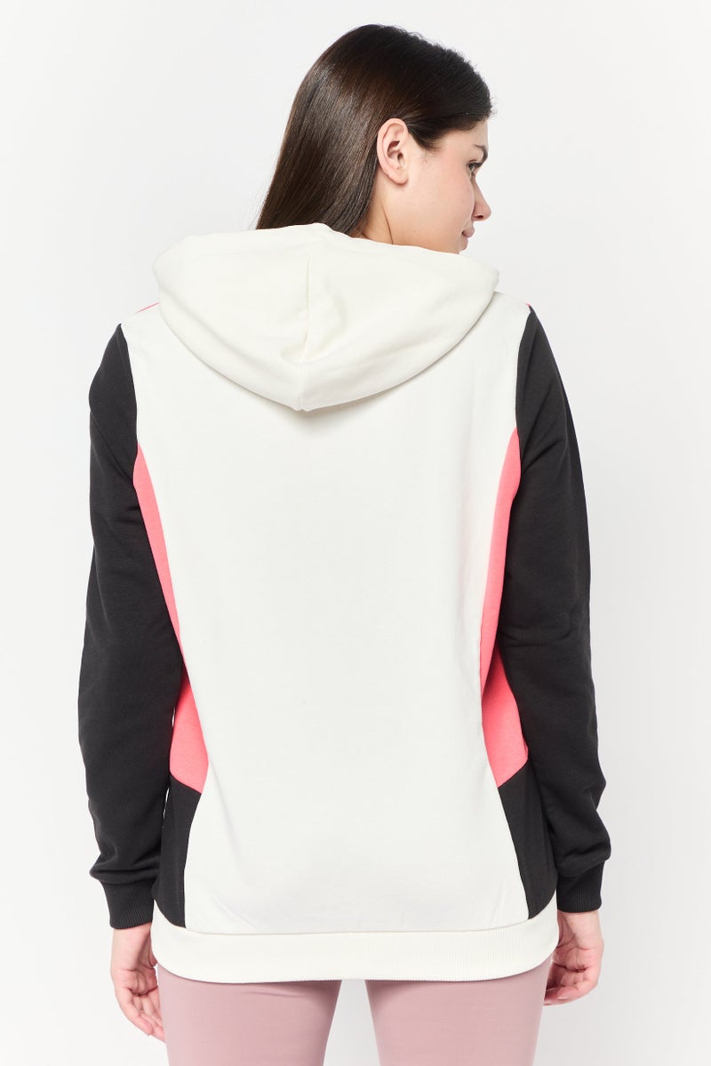 PUMA Women Sportswear Fit Long Sleeve Outdoor Hoodies, Warm White - Image 2