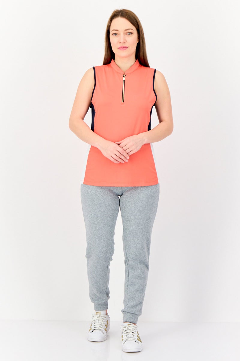 Greg Norman Women Sportswear Fit Solid Sleeveless Outdoor Tank Top,Multicolor - Image 2