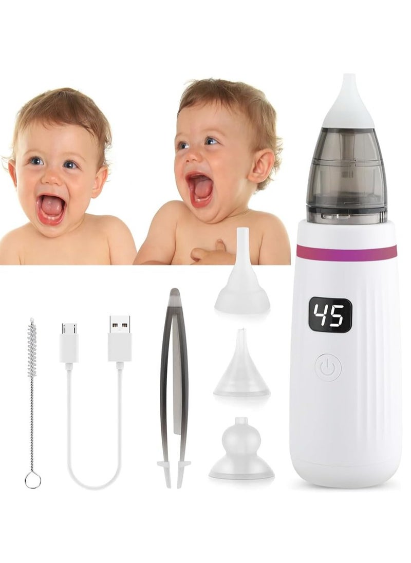 0TO1 TECH Nasal Aspirator for Baby, Electric Nasal Aspirator for Baby, with 5 Suction Levels and 3 Sizes Silicone Tips, Booger Sucker for Baby, Deeply Nose Cleaner The Booger, Mucus, Snot  - Image 1