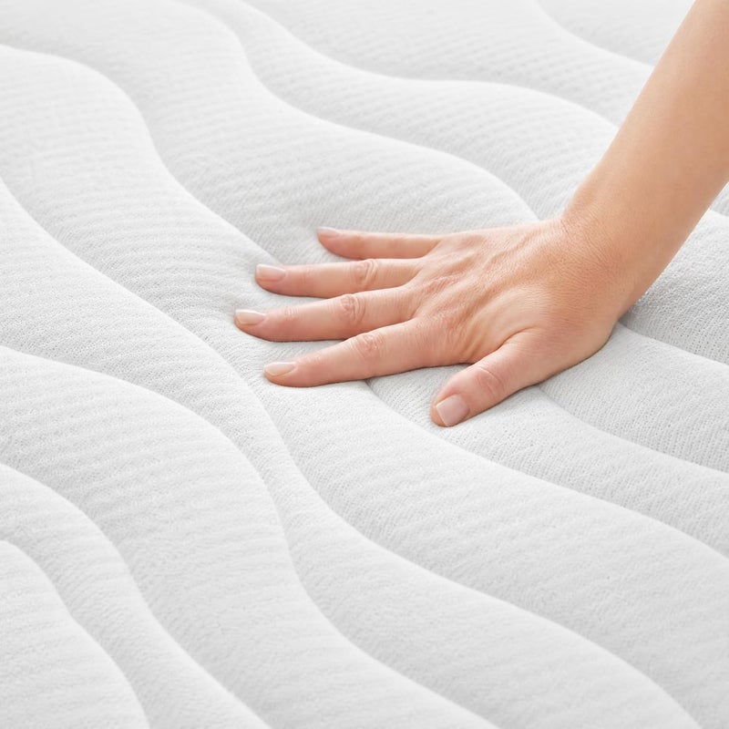 Premium Knitted Fabric Mattress with Breathable Soft Top and Temperature Regulating Foam Layer - Twin XL (120x200cm) - Image 4